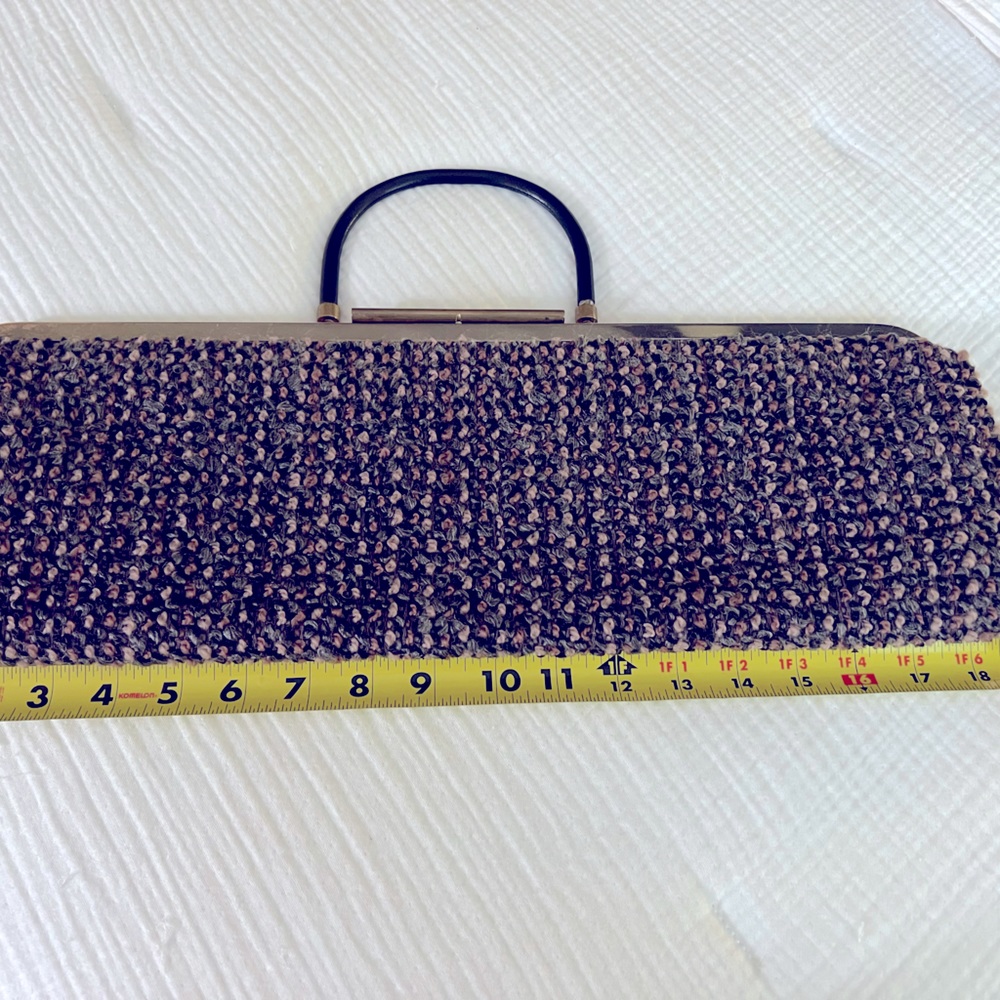 Vintage sweater clutch
